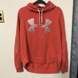 Peach Under Armour Cowl Neck Hoodie